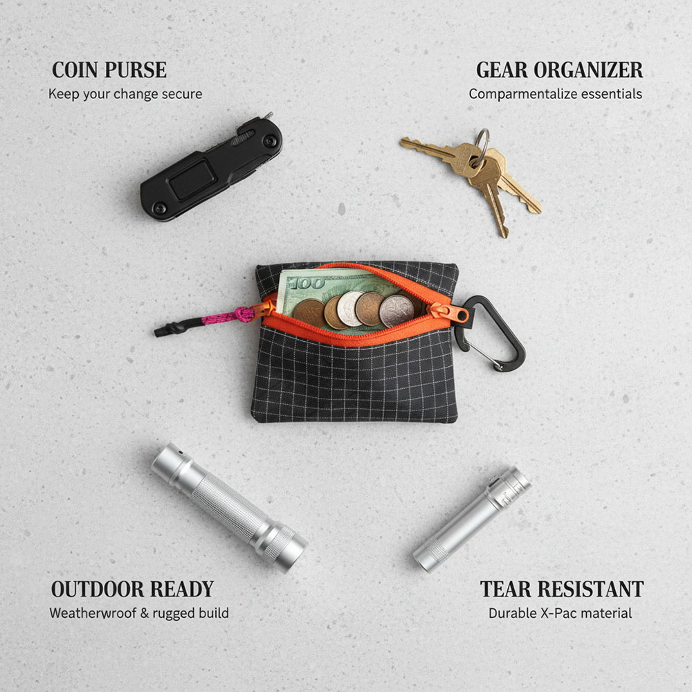 Edc Carry Kit - Ультралегкий мини-кошелек/сумка для монет из UHMWPE