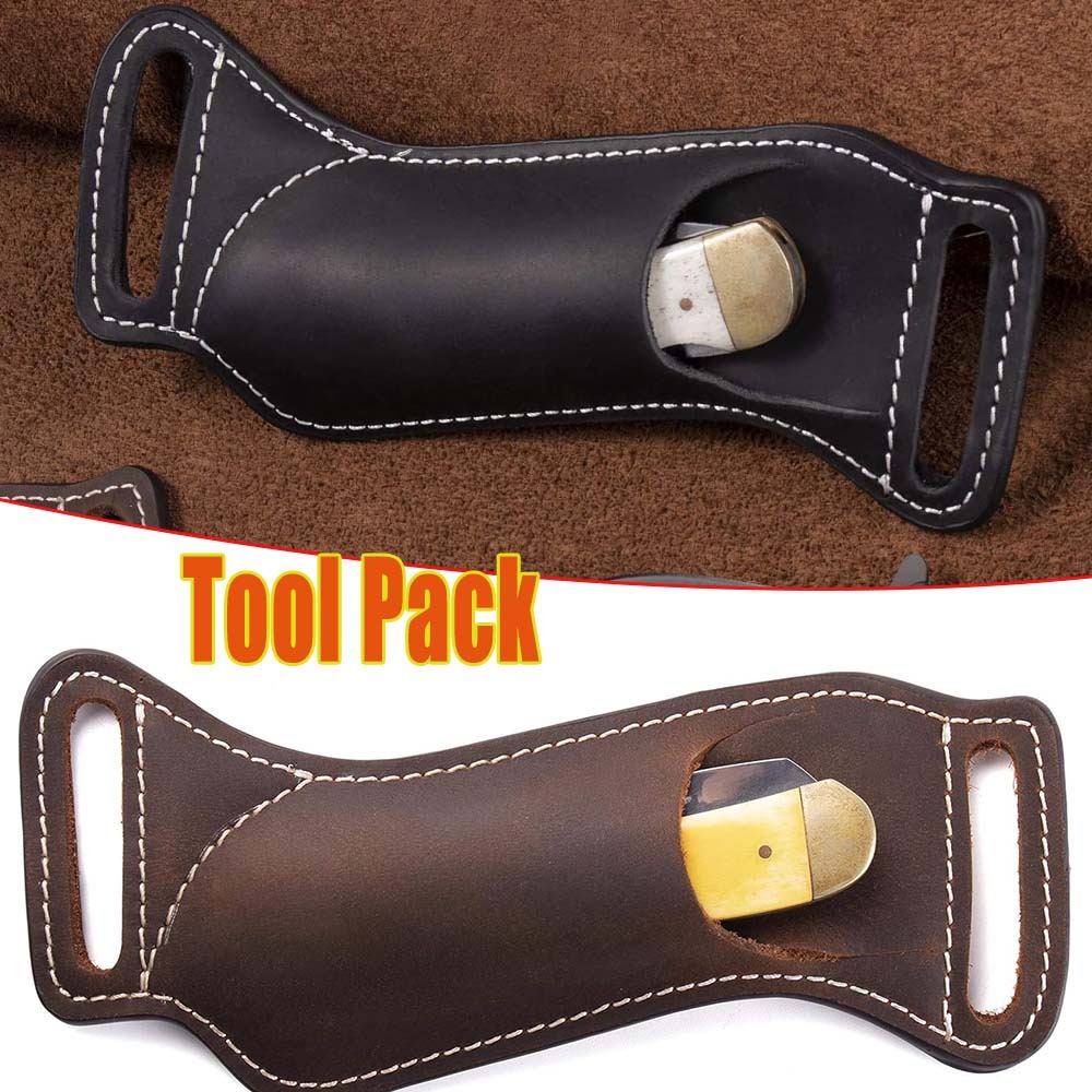 Leather Edc. Carry Pouch - Тактический складной нож EDC: чехол-кобура для