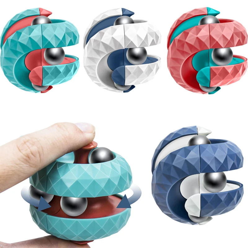 Fidget Spinner Bearing - Игрушка-антистресс для детей: Орбитальный шар-куб, сенсорные