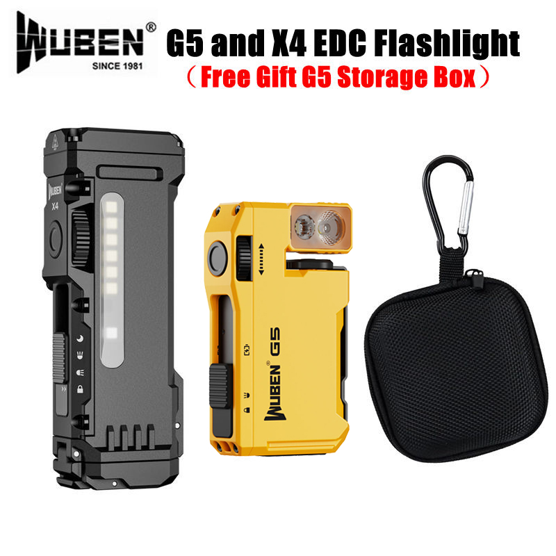Edc Carry Flashlight - Фонарь WUBEN G5 & X4 EDC,