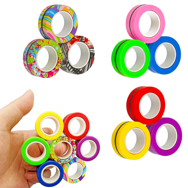 3 шт., магнитные кольца на кон – обзор и цена Fidget Spinner Bearing